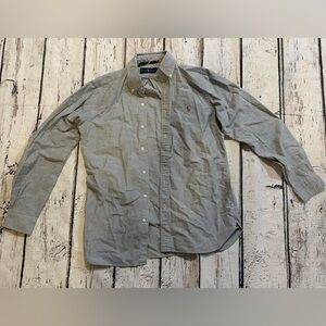 Ralph Lauren Gray Button-Up Shirt